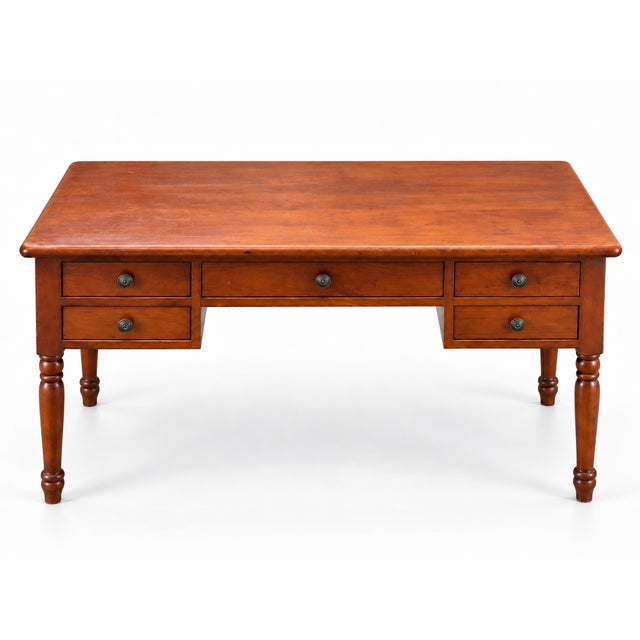 Vintage French Desk in Cherry, 1970s For Sale - Image 10 of 10
