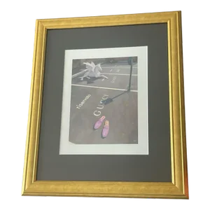 Authentic Gucci Lithograph Fashion Advertisement, Framed