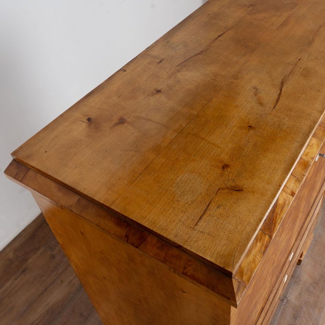 Mid 19th Century 19th Century Swedish Biedermeier Birch Secretary Bureau For Sale - Image 5 of 11