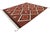 Modern Navajo-Inspired Geometric Wool Rug – Handmade in Terracotta and Off-White For Sale - Image 10 of 11