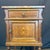 French Louis XVI Revival Oak Marble Top Night Stands -a Pair For Sale - Image 9 of 12