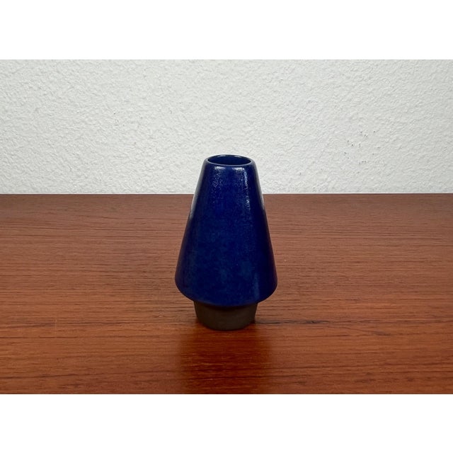 Ceramic Mid-Century German Small Minimalist Studio Pottery Vase from BKW Böttger Keramik Wandsbek, Hamburg, 1960s For Sale - Image 7 of 13