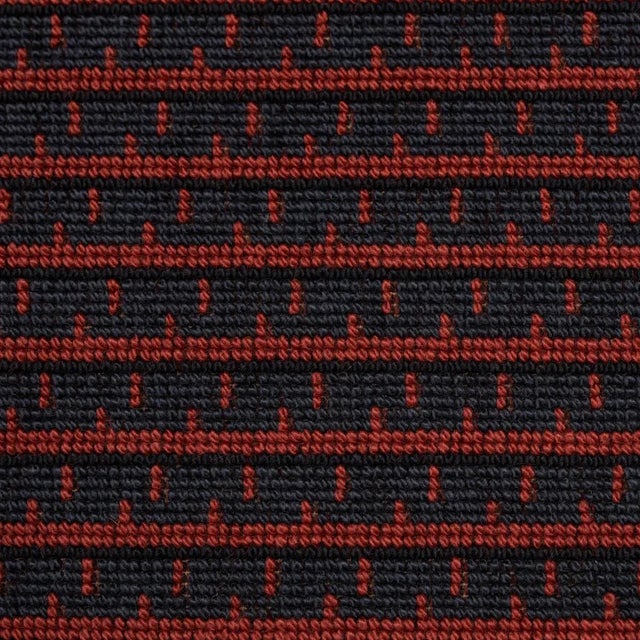 Contemporary Schumacher x Stephanie Seal Brown Struktur Epingle Fabric in Russet For Sale - Image 3 of 4