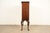 Berkey & Gay Style Antique Chippendale Carved Walnut and Burl Wood Bookcase or Bar Cabinet, Circa 1920s For Sale - Image 16 of 18