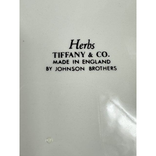 Vintage Tiffany Herbs Plates For Sale - Image 12 of 12