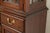 Ethan Allen Knob Creek Georgian Carved Mahogany Lighted Breakfront Bookcase Cabinet For Sale - Image 12 of 18