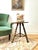 An antique Victorian wooden bobbin-turned tripod leg side table with an octagonal top and braced spool legs ....