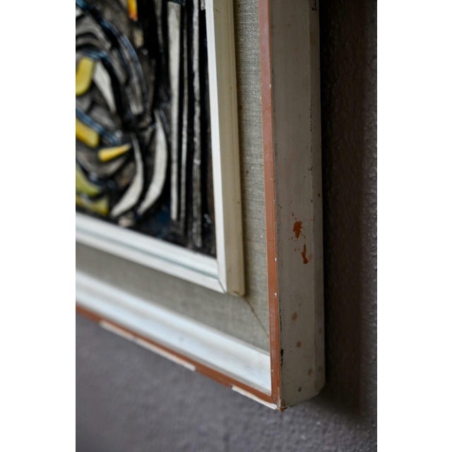 R. Rodenghi, Abstract Relief Painting, 1968, Mixed Media For Sale - Image 11 of 12
