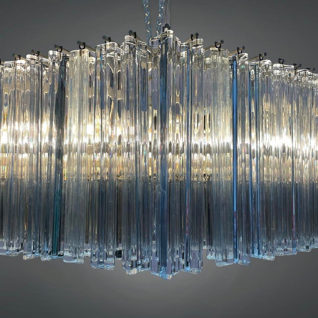 Mid-Century Modern Italian Murano Glass Pendant Light by Paolo Venini, 1950s For Sale - Image 10 of 18