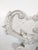 Large Rocaille Pediment in Stucco and White Patinated Carved Wood with Oculus For Sale - Image 3 of 10