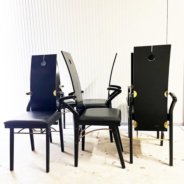 Chairs by Pierre Cardin, 1980s, Set of 6 For Sale - Image 13 of 15
