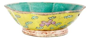 Glazed Ceramic Bowl, Guangxu, China, 1875-1908