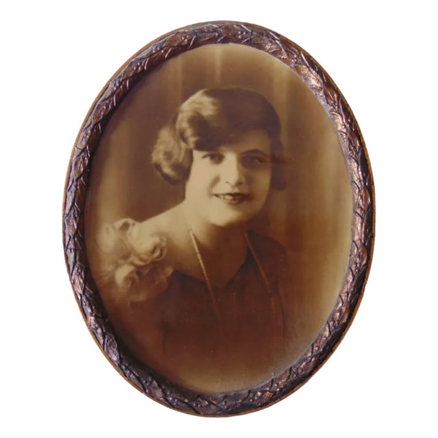 Art Deco Photo with Frame, 1930 For Sale