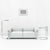 LC3 Bauhaus Sofa in Grey Leather by Le Corbusier and Pierre Jeanneret and Charlotte Perriand for Cassina, 1980s For Sale - Image 12 of 13