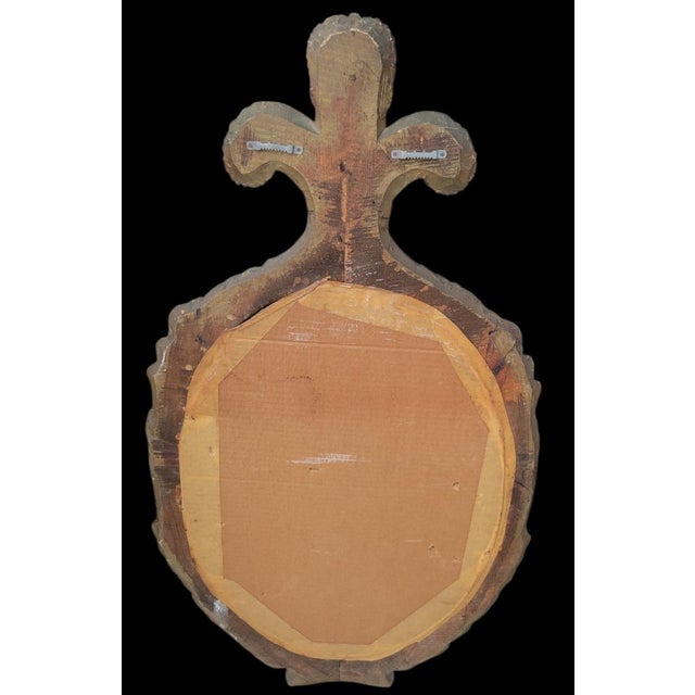 Vintage John Richard Limited Edition Gold Gilt Plume Oval Wall Mirror For Sale - Image 9 of 10