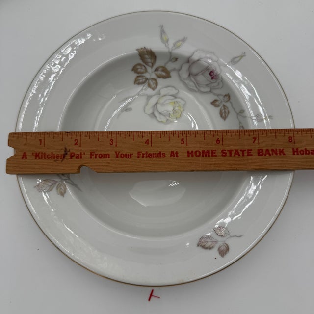 Vintage Rimmed Soup Bowls Sweetheart Rose by Johann Haviland 8" Set of 4 For Sale In Dallas - Image 6 of 6