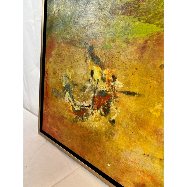 1990s Abstract Botanical Giclee Canvas Print, Framed For Sale - Image 9 of 13