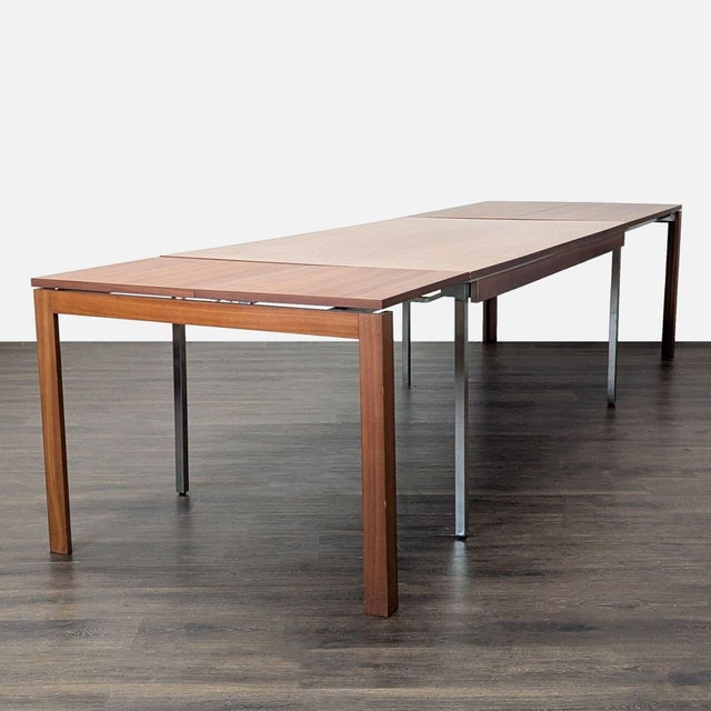 Red Calligaris Dining Set With Extendable Table and 8 Red Chairs For Sale - Image 8 of 15