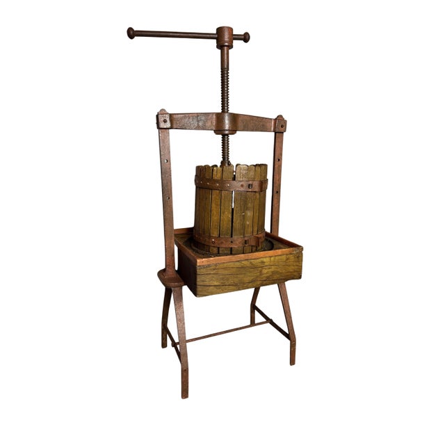 Antique Wooden Cider & Wine Press For Sale - Image 4 of 13