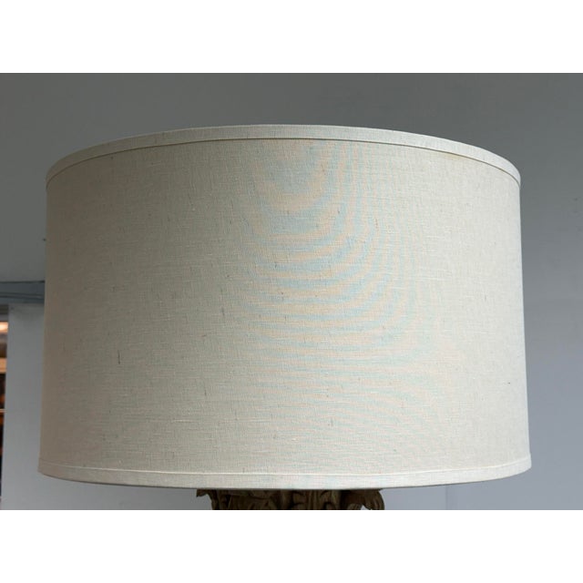 Restoration Hardware Restoration Hardware Corinthian Capital Acrylic Floor Lamp For Sale - Image 4 of 12