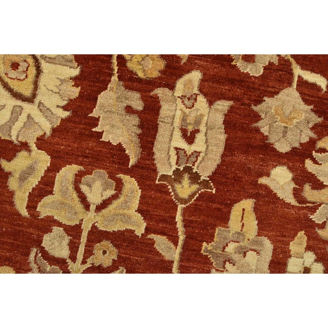 Ziegler Rug 10’1” X 13’5” Red Wool Traditional Hand-Knotted Oriental Carpet For Sale - Image 4 of 15