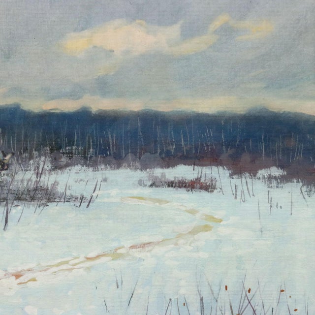 Andrei Afanas'evich Egorov, Sleigh on the Snow, 1900s, Tempera on Cardboard, Framed For Sale - Image 6 of 12