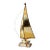 Mid Century Brass Sailboat Sculpture For Sale