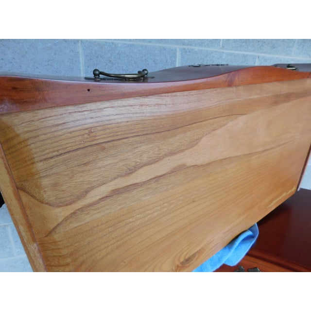 Custom Hand Made Cherry New England Style Reverse Serpentine Chest 37"w For Sale - Image 4 of 12