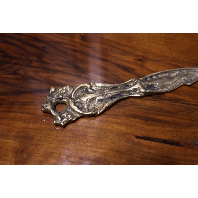 Large Decorative Brass Cutlery Set, Italy, 1950s, Set of 3 For Sale - Image 10 of 16