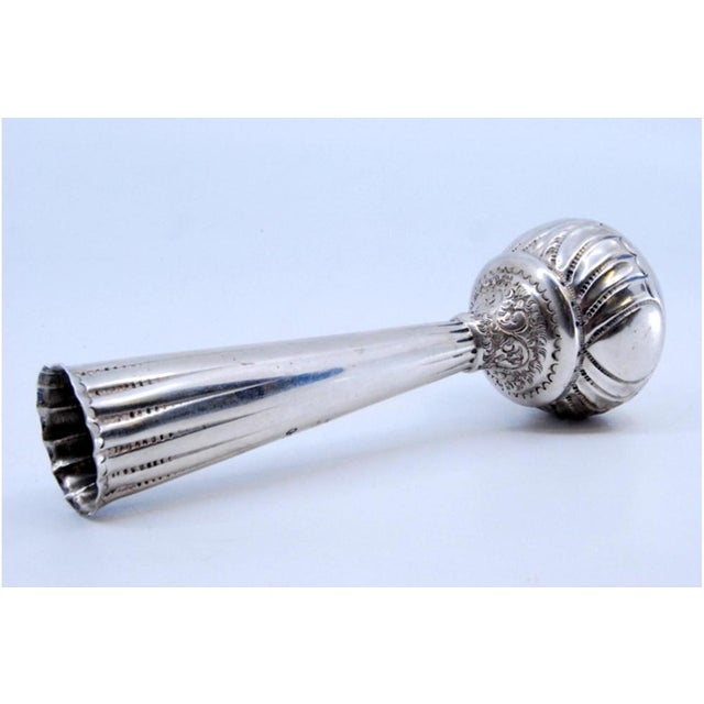 Small Silver Jug with Embossed Base and Raised Body For Sale - Image 5 of 11