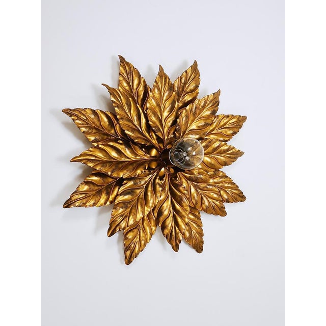 Hollywood Regency Florentine Wall Light in Gilt Metal by Hans Kögl, 1980s For Sale - Image 10 of 16