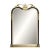 Vintage Friedman Brothers “The Empress” Model 1816 Gilt & Black Beveled Mirror For Sale