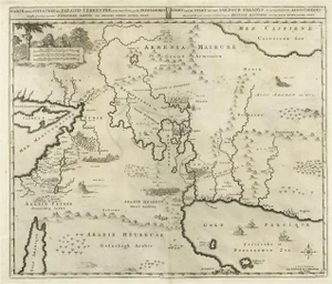 Biblical Map of the Region from the Mediterranean Through the Persian Gulf, 1720