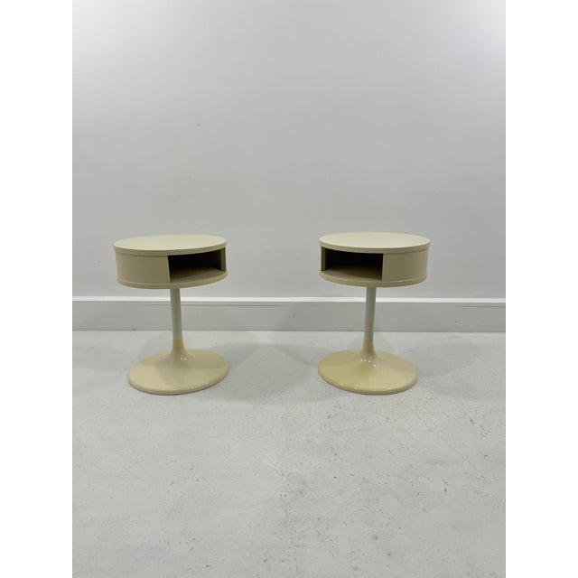 1970s Space Age Tulip Side Tables by Lusch Erzeugnis for Lusch & Co, 1970s, Set of 2 For Sale - Image 5 of 15