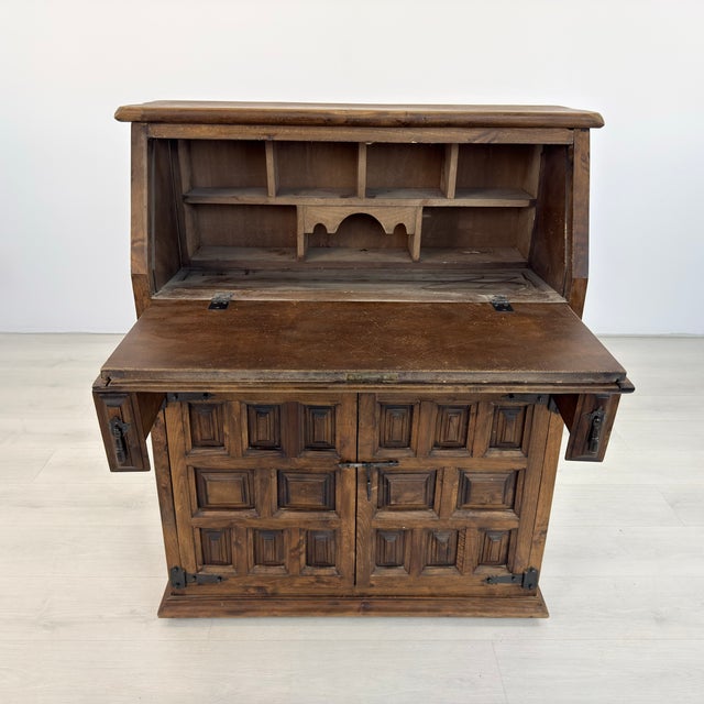 1960s Spanish Secretary Cabinet Manner of Navarro Argudo For Sale - Image 5 of 11