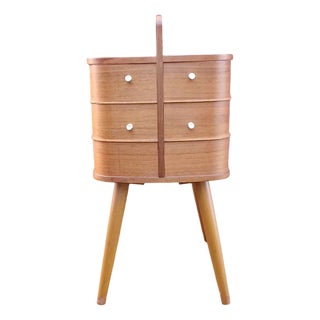 Danish Sewing Box in Teak, 1960s For Sale