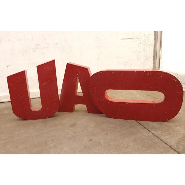 Vintage Eastern Bloc Lluminated Letter O Floor Night Lamp, 1970s For Sale - Image 6 of 9