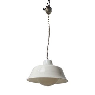 Model 4003 Chandelier in White Acrylic Glass by Sergio Asti for Kartell, 1970s For Sale