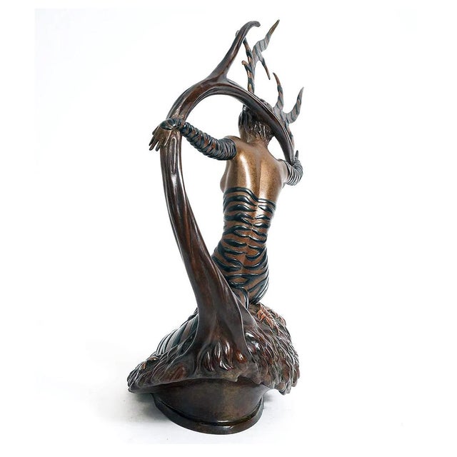 Art Deco Erté, the Hunting, Bronze Sculpture, Art Deco, Signed, Edition of 375, 1985 For Sale - Image 3 of 5