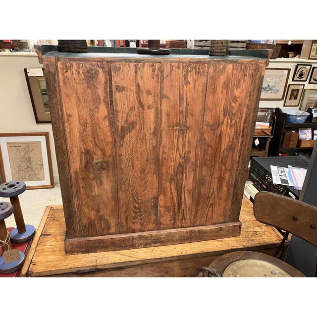 Antique Pie Cabinet With Arts & Crafts Tile and Original Hardware For Sale In New York - Image 6 of 11