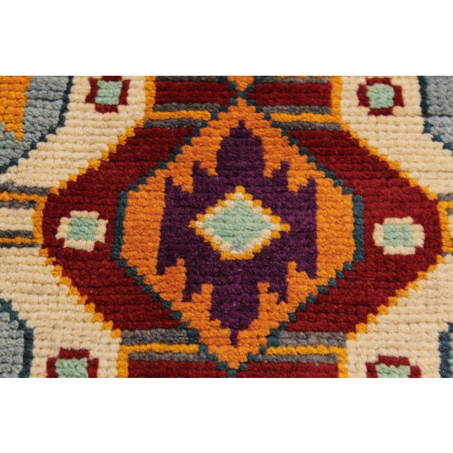 Textile Contemporary Balochi Christin Hand Knotted Wool Rug - 5'0'' X 6'8'' For Sale - Image 7 of 10