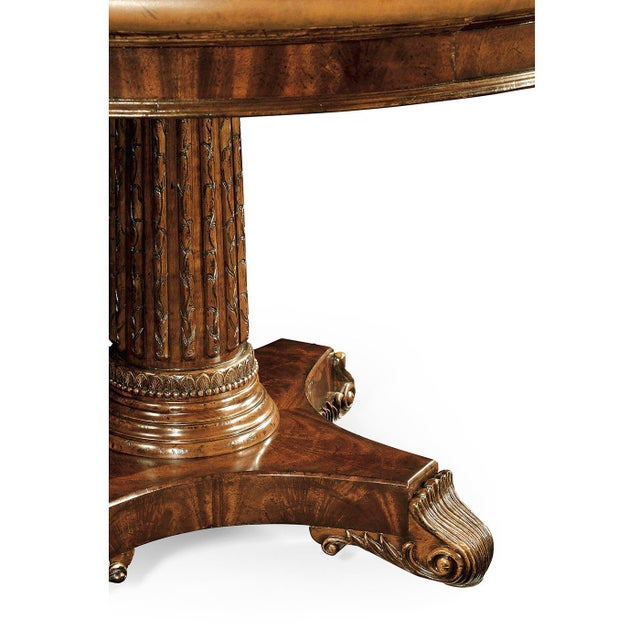 Mahogany Round Poker Table For Sale - Image 11 of 11