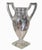 Transparent Vintage Glass Trophy Urn Vase For Sale - Image 8 of 10