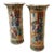Rose Medallion Trumpet Vases - a Pair For Sale
