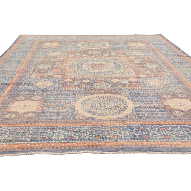 Contemporary Vintage Afghani Khotan Rug, 06'06 X 09'04 For Sale - Image 3 of 10