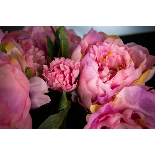 Italian Round Pink Peony Composition from VGnewtrend For Sale - Image 4 of 6