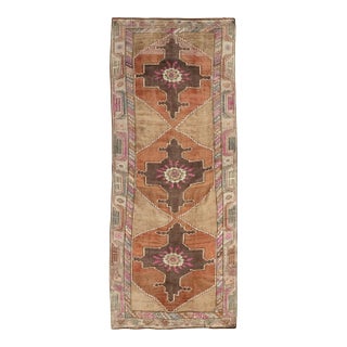 Galerie Shabab Collection Mid-20th Century Turkish Anatolian Wide Gallery Runner For Sale