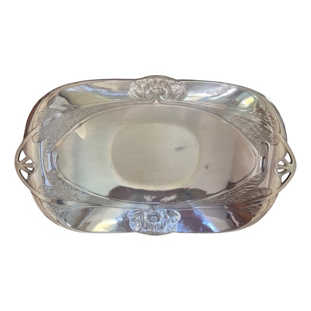 Art Nouveau Silver-Plated Metal Bread Basket from Gallia Christofle, 1890s For Sale