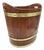 Maritime Wooden Bucket with Brass Hoops, 1960s-1970s For Sale