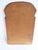 Brown Tall Antique Oak Wooden Scalloped Mirror with Beveled Glass For Sale - Image 8 of 9